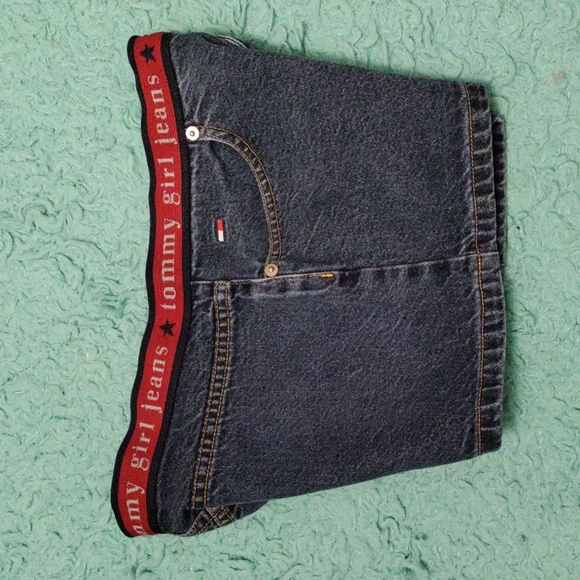TOMMY GIRL HILFIGER Pants - 🫶🏼 TOMMY GIRL🪬LOGO WAISTED JEAN SHORTS☮️SZ. 5☪️☄️